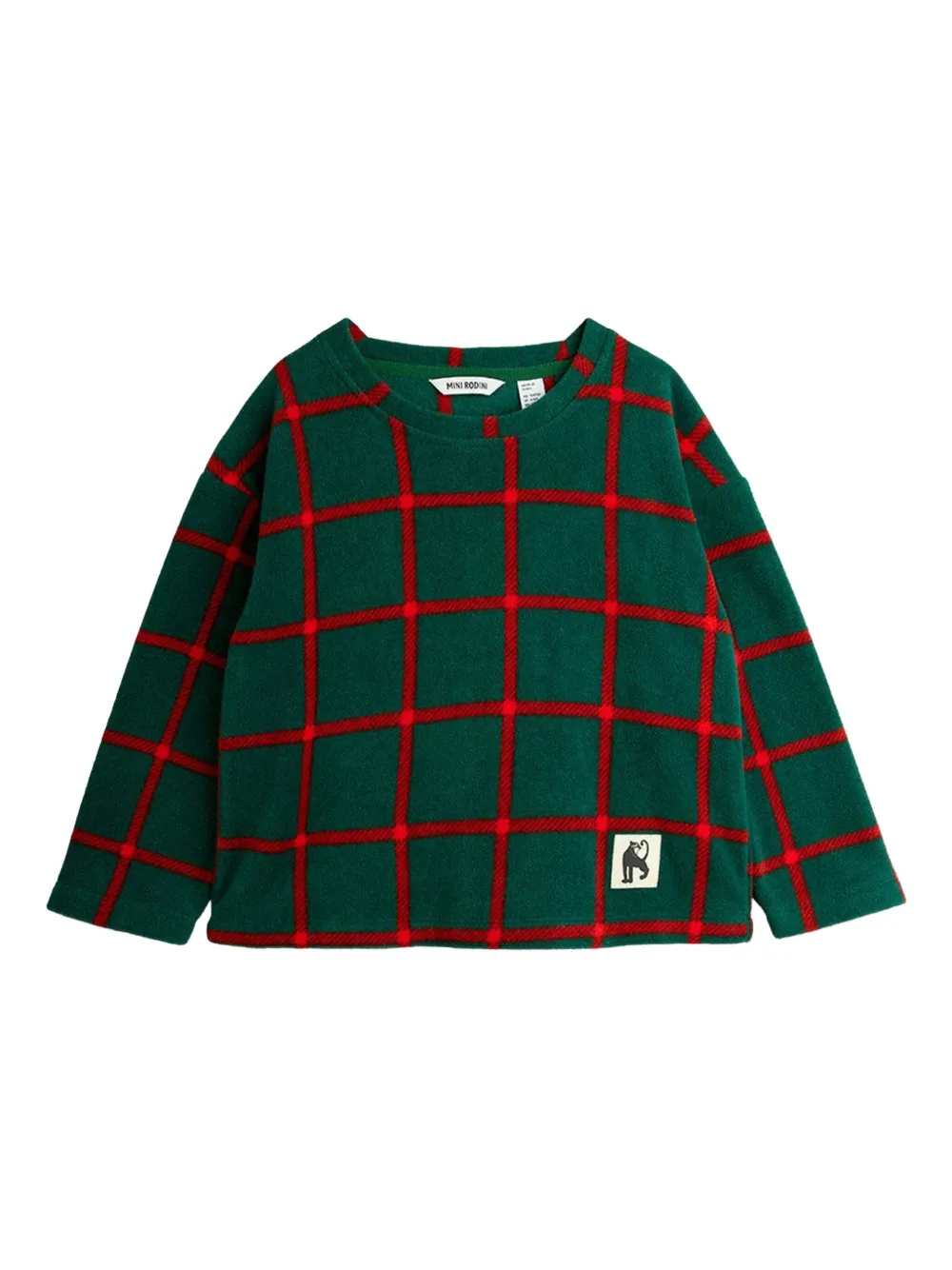 

Топ с нашивками Mini Rodini, зеленый