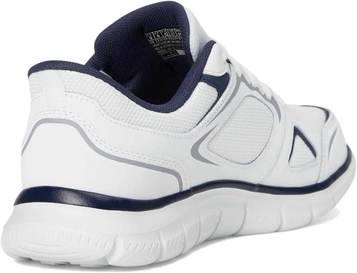 Мужские кроссовки Skechers Hands-Free Slip-ins Track Trainers, белый/темно-синий — фото 3