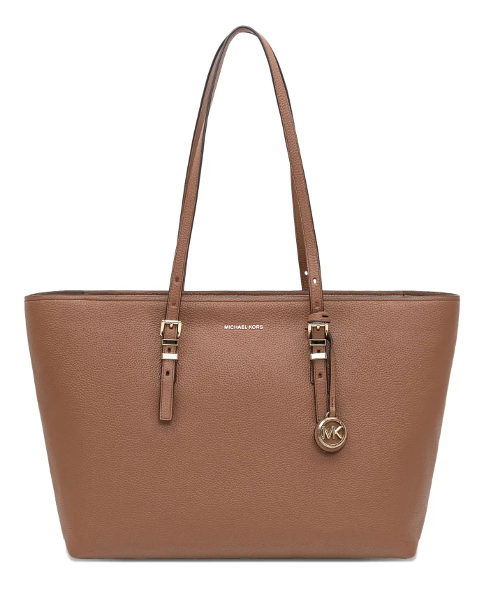 

Элегантная кожаная сумка с регулируемыми ручками Michael Kors, коричневый