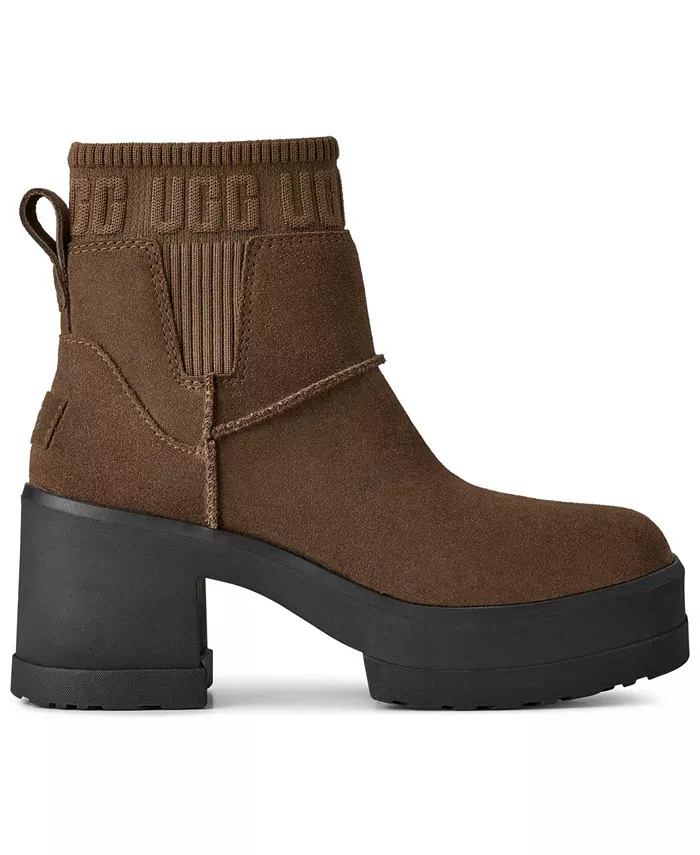 Женские ботинки Chelsea Moxy на квадратном каблуке Ugg, коричневый — фото 2