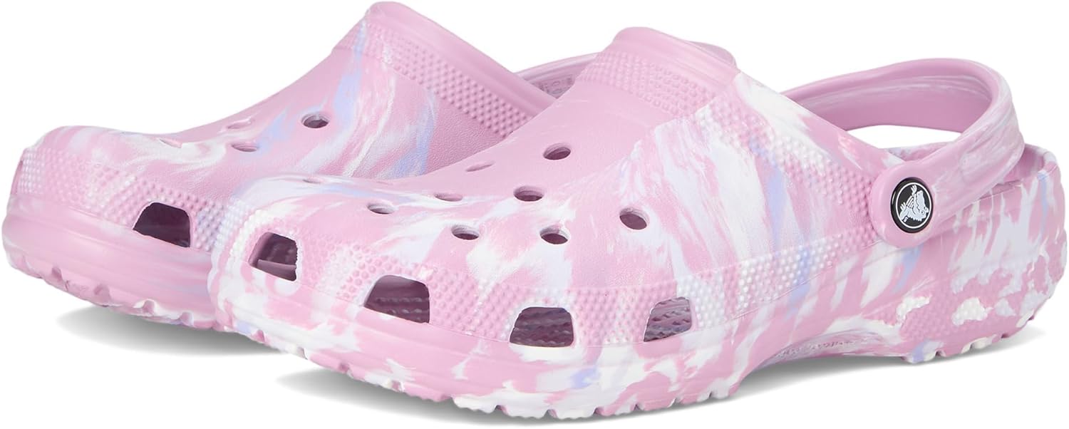 

Сабо Унисекс Классические мраморные кломпы с эффектом тай-дай Crocs, Hydrangea/Multi
