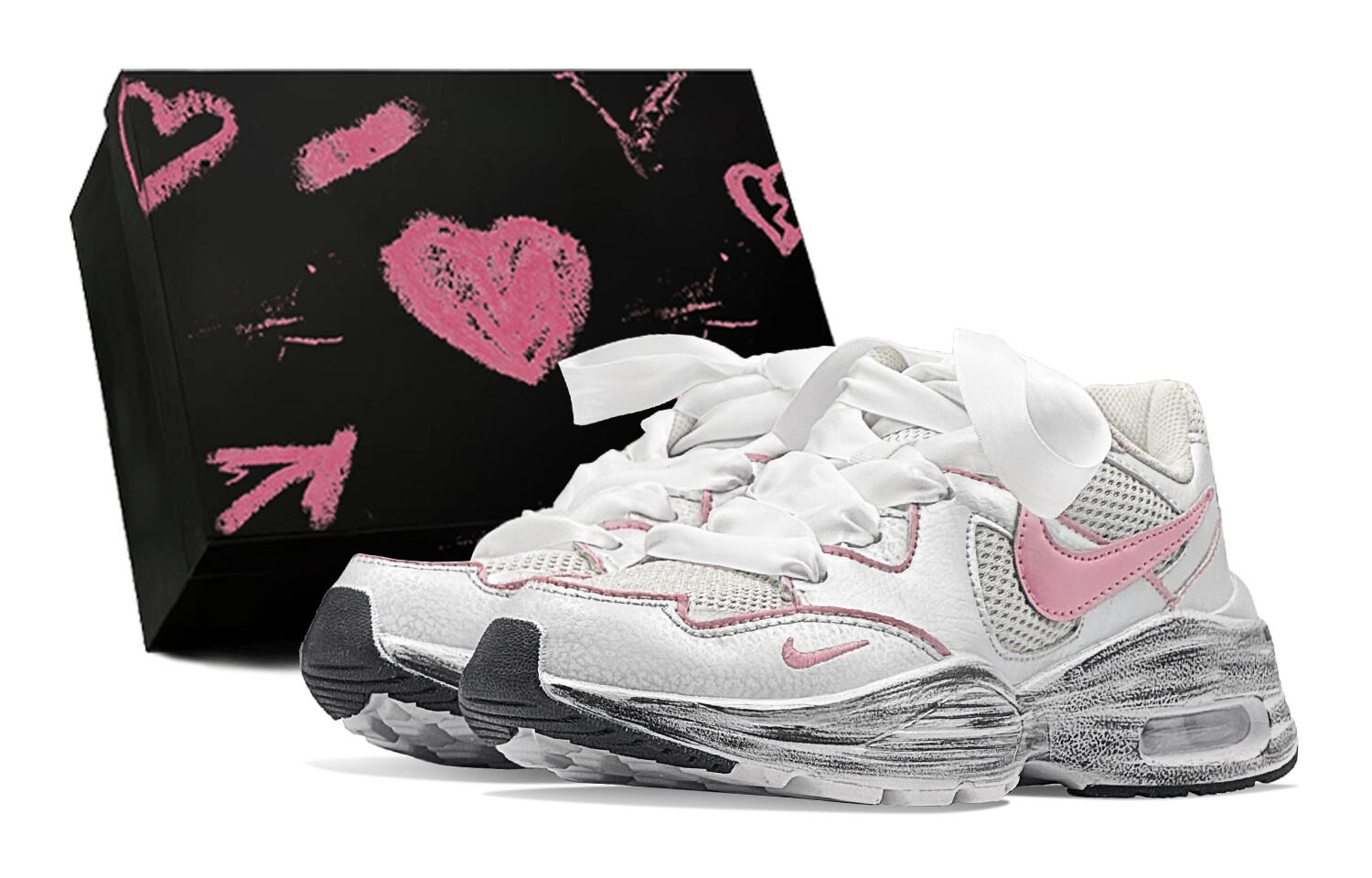 

Кроссовки Air Max Fusion женские с низким верхом розового цвета Nike