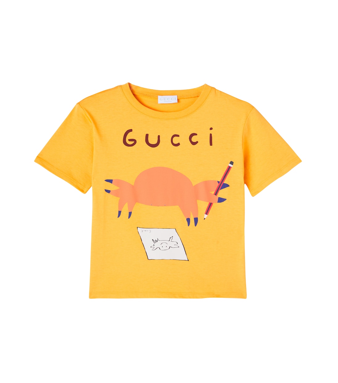 

Футболка из хлопкового джерси Euan Roberts Gucci Kids, Vintage Crop/Mc