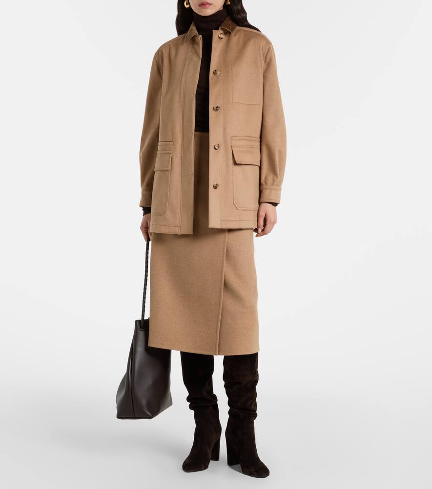 Куртка из верблюжьей шерсти Leva с поясом Max Mara, Cammello — фото 2