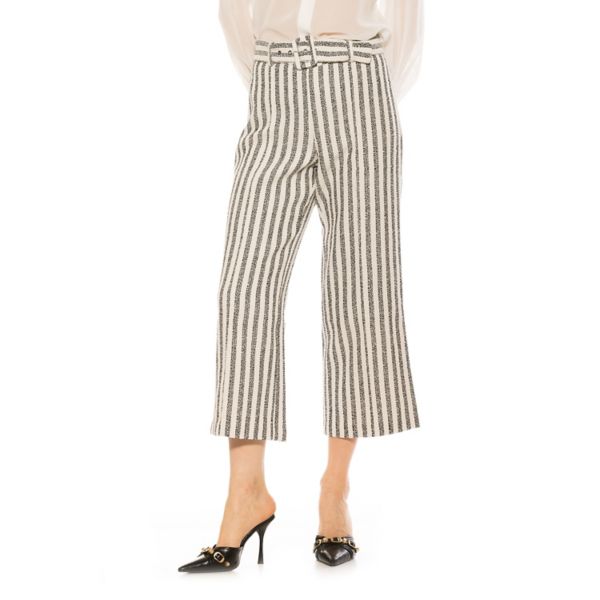 

Женские брюки Caden с поясом и широкими штанинами Alexia Admor, цвет navy stripe