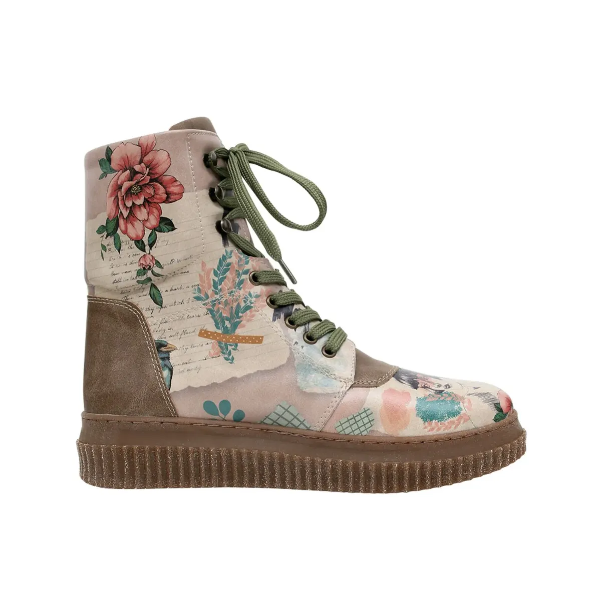 Ботинки на шнуровке DOGO "Women's Future Boots Explore 36 Women's Future Boots Vegan Dam", Vegan, бежевый — фото 3