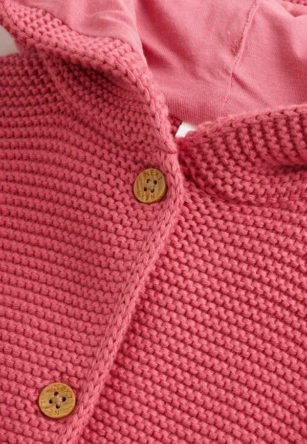 Кардиган Next, raspberry pink hooded, малиново-розовый — фото 2
