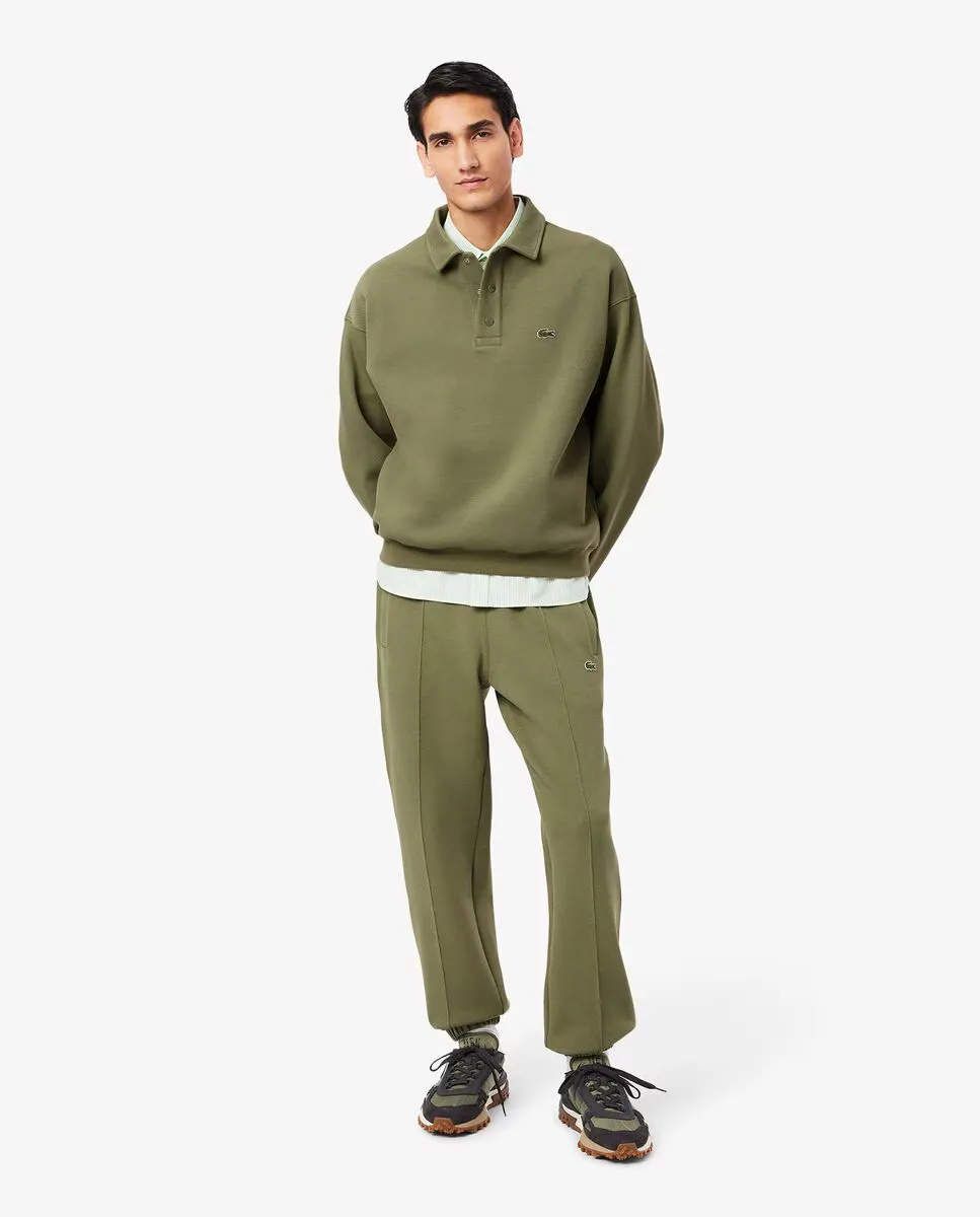 

Мужские спортивные брюки классического кроя из пике Lacoste, темно-зеленый