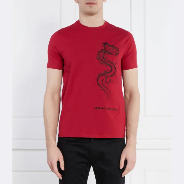 

Футболка стандартного кроя Armani Exchange, красный