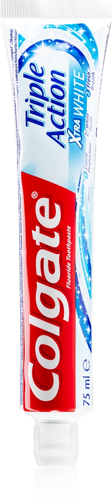 

Зубная паста тройного действия Xtra White с фторидом для отбеливания зубов Colgate, 75 мл