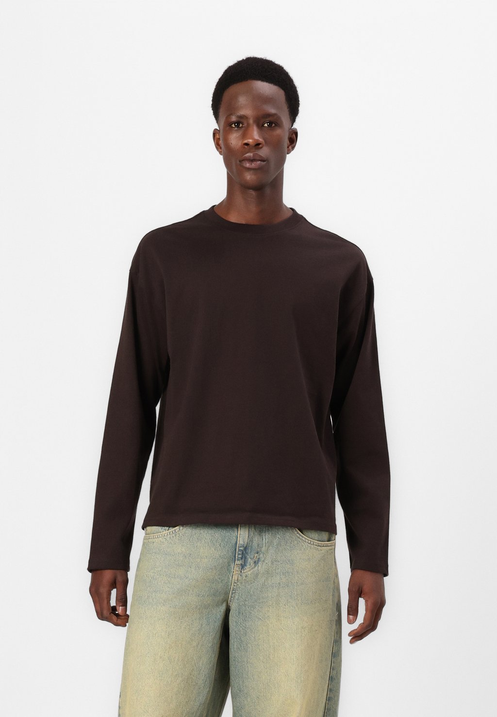 

Топ с длинными рукавами GREAT BOXY LONG SLEEVE Weekday, коричневый