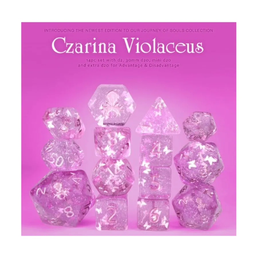 

Набор Poly - Czarina Violaceus с розовым (14), Poly Sets - Assorted (Kraken Dice)