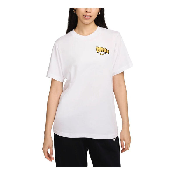 

Футболка sportswear loose t-shirt asia sizing 'white' Nike, белый