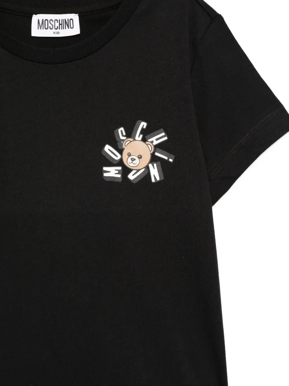 Комплект футболок с принтом "Тедди" Moschino Kids, черный — фото 2