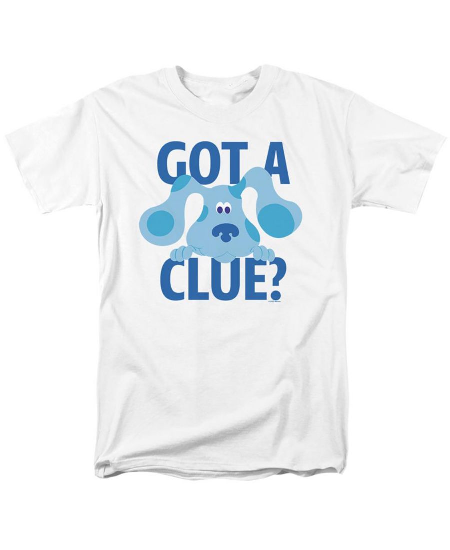

Мужская футболка Blue's Clues Get A Clues Blue Clues, White, Белый, Мужская футболка Blue's Clues Get A Clues Blue Clues, White