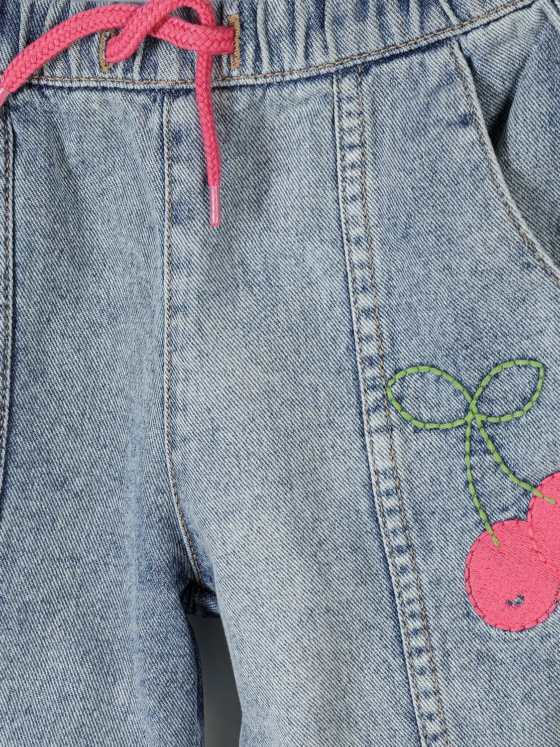 Джинсы с вышивкой Minoti, blue denim — фото 3