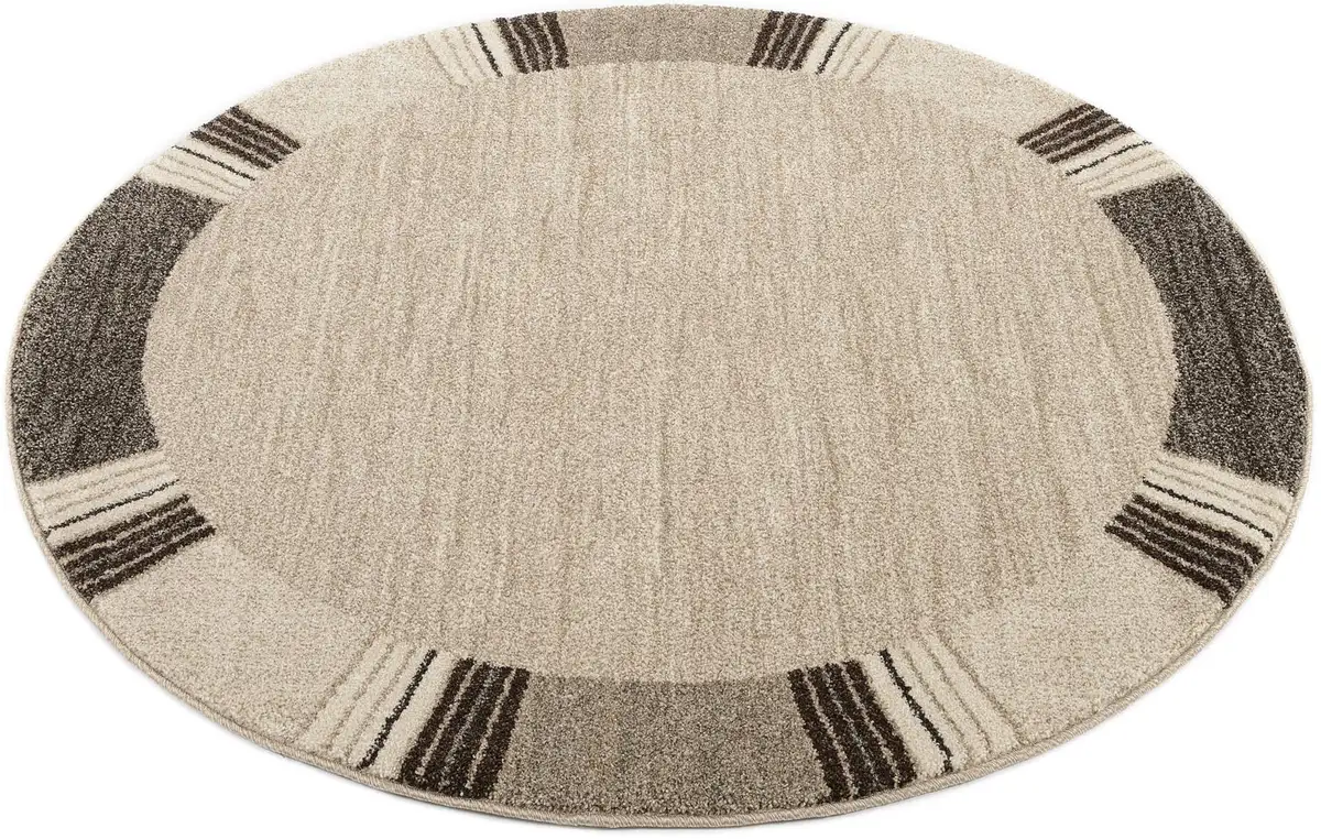 

OCI THE CARPET BRAND "CASTLE FLORA" ковер, круглый, для гостиной OCI Die Teppichmarke Ø 200 см, коричневый/бежевый