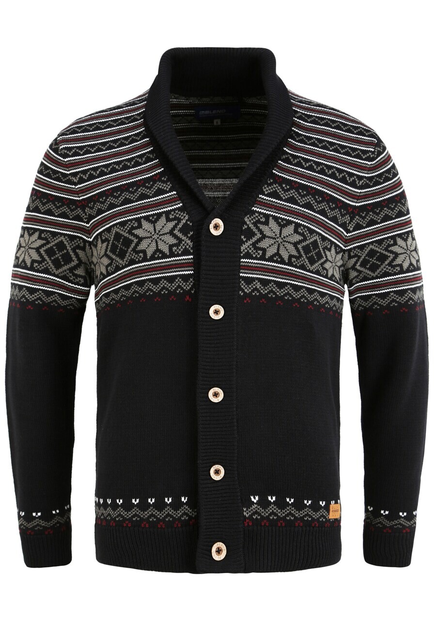 

Вязаный кардиган BLEND Knit Cardigan Velero, черный