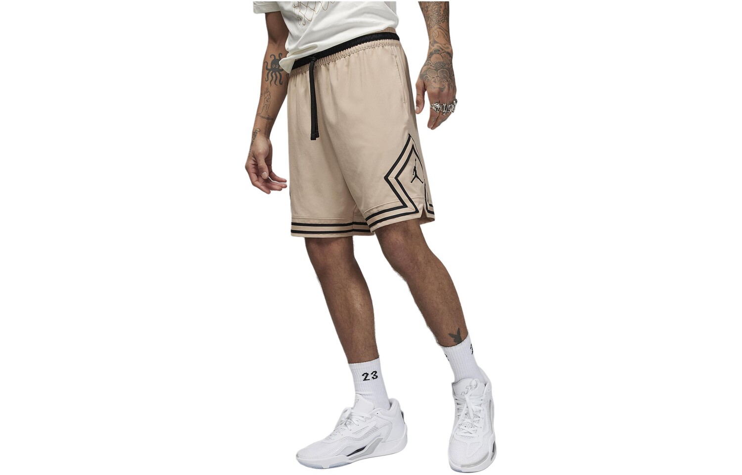 

Спортивные повседневные шорты мужские цвета хаки Jordan, хаки