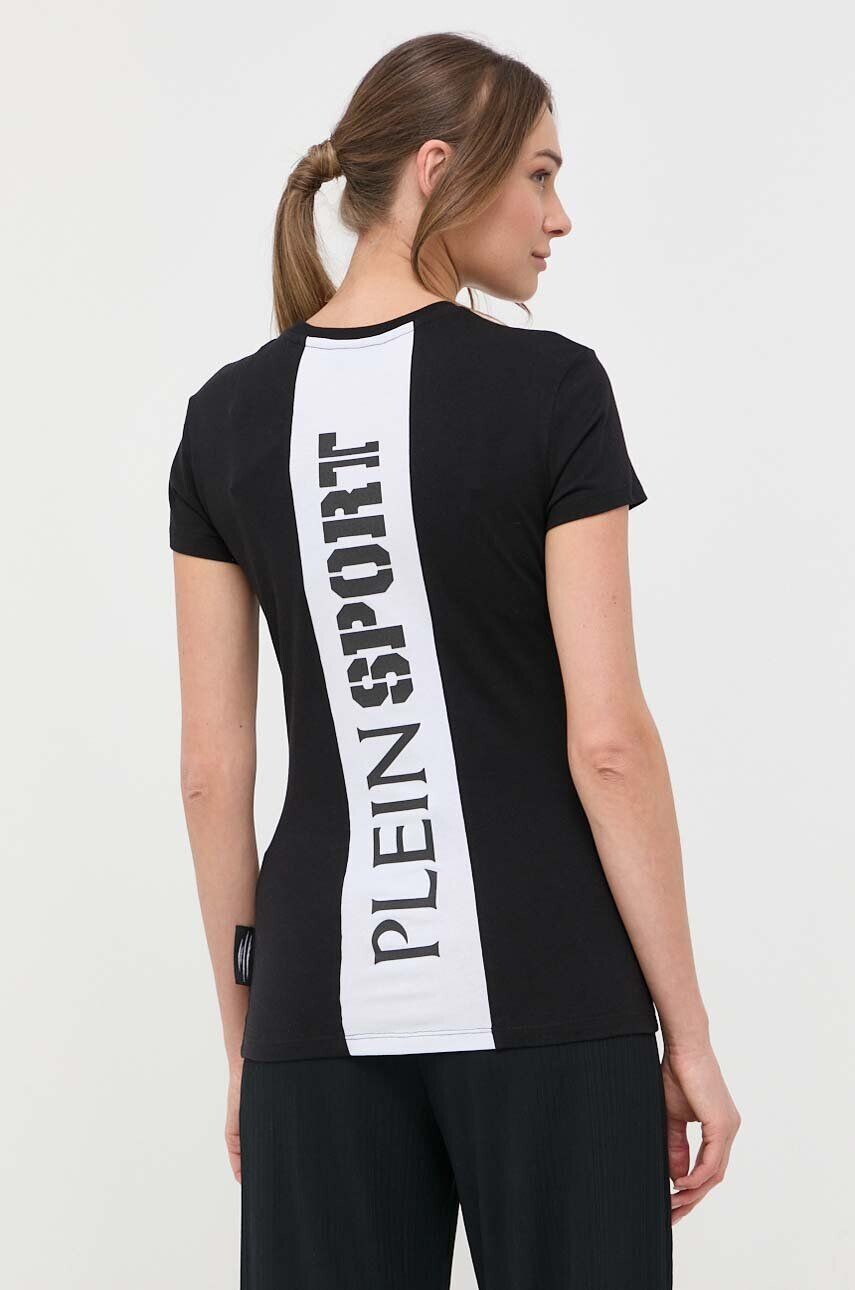 

PLEIN SPORT хлопковая футболка, черный