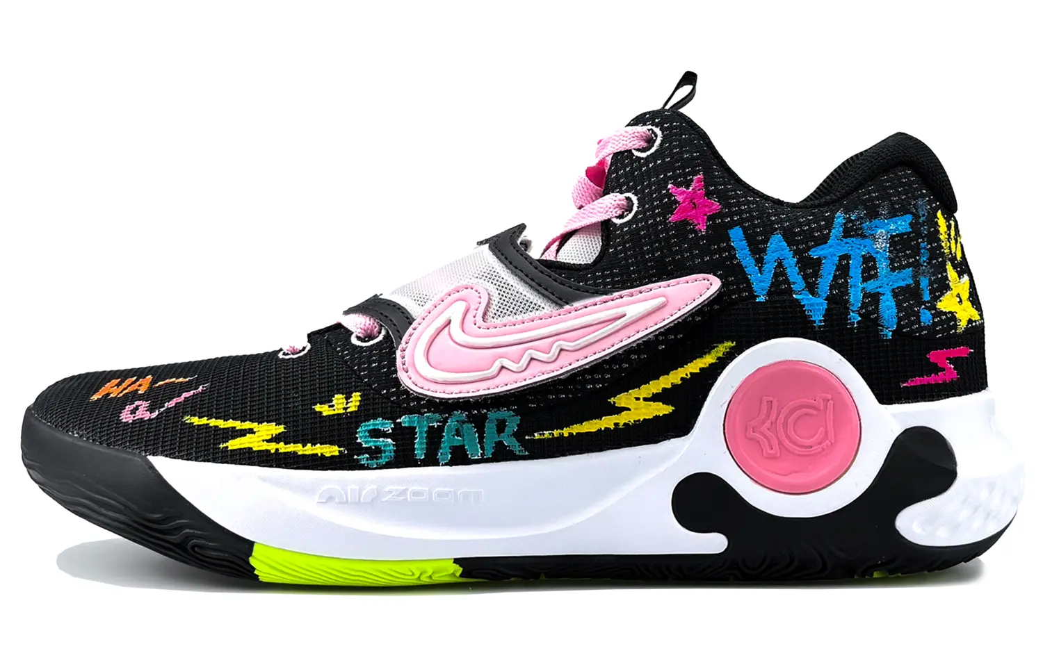 

Nike Баскетбольные кроссовки KD Trey 5 X с низким верхом, устойчивые к истиранию и скольжению, мужские, черные