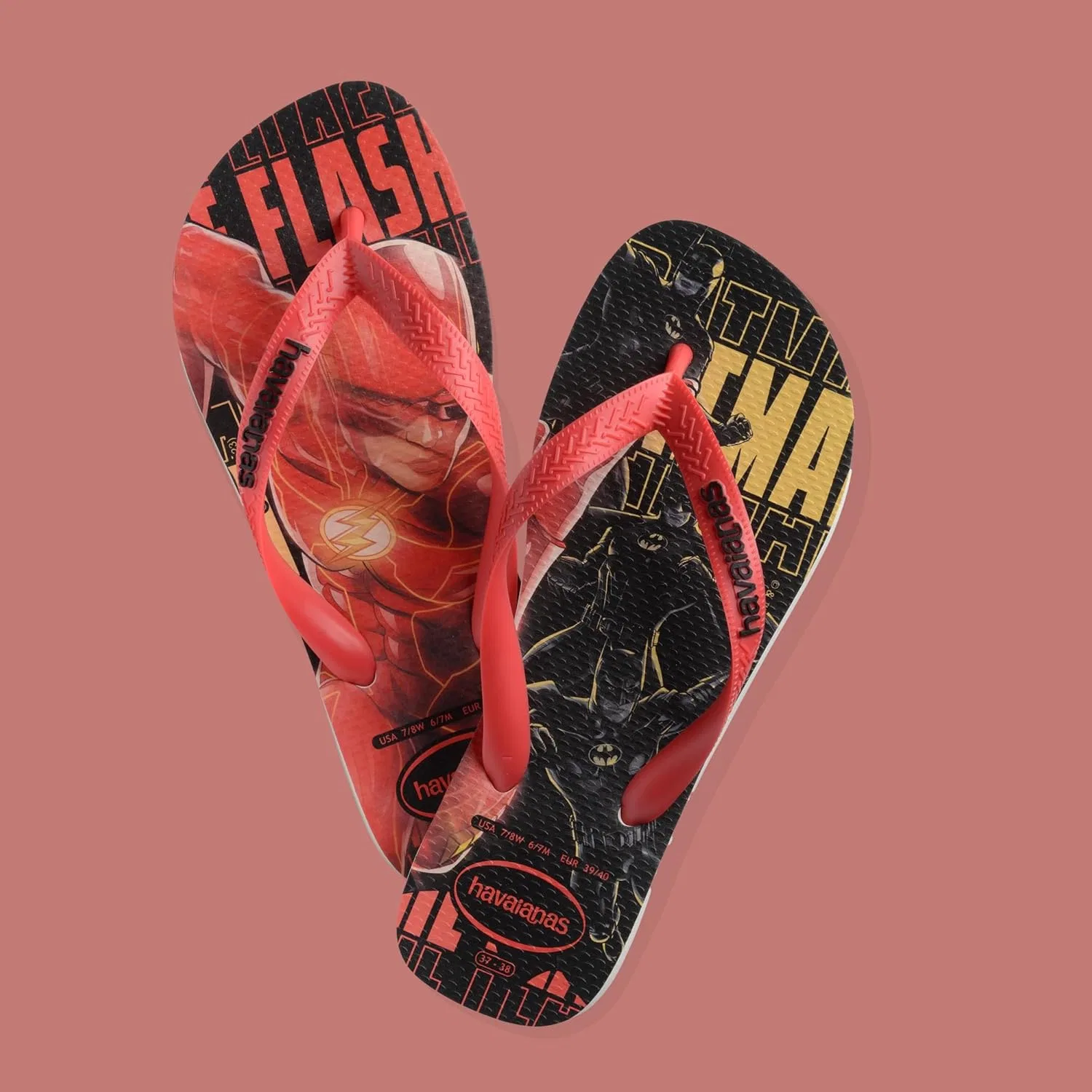 Havaianas Top Herois DC - Шлепанцы, белый/черный/красный — фото 3