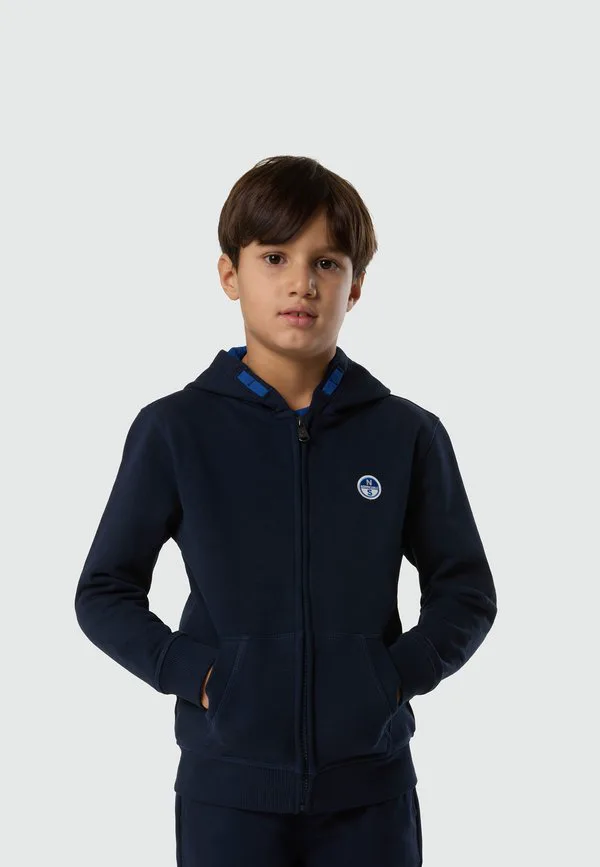 Толстовка на молнии с нашивкой с логотипом North Sails, Navy Blue — фото 2