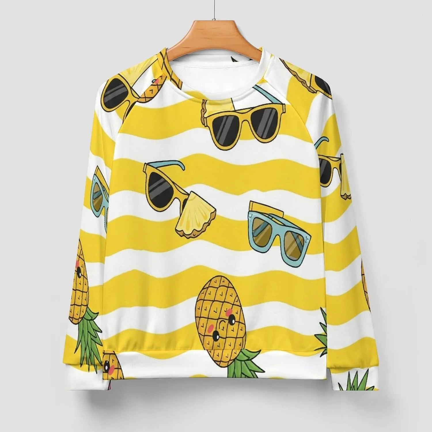Cartoon-octopus свитшот для мужчин, Crewneck Pullover (Available in Big & Tall) — фото 3