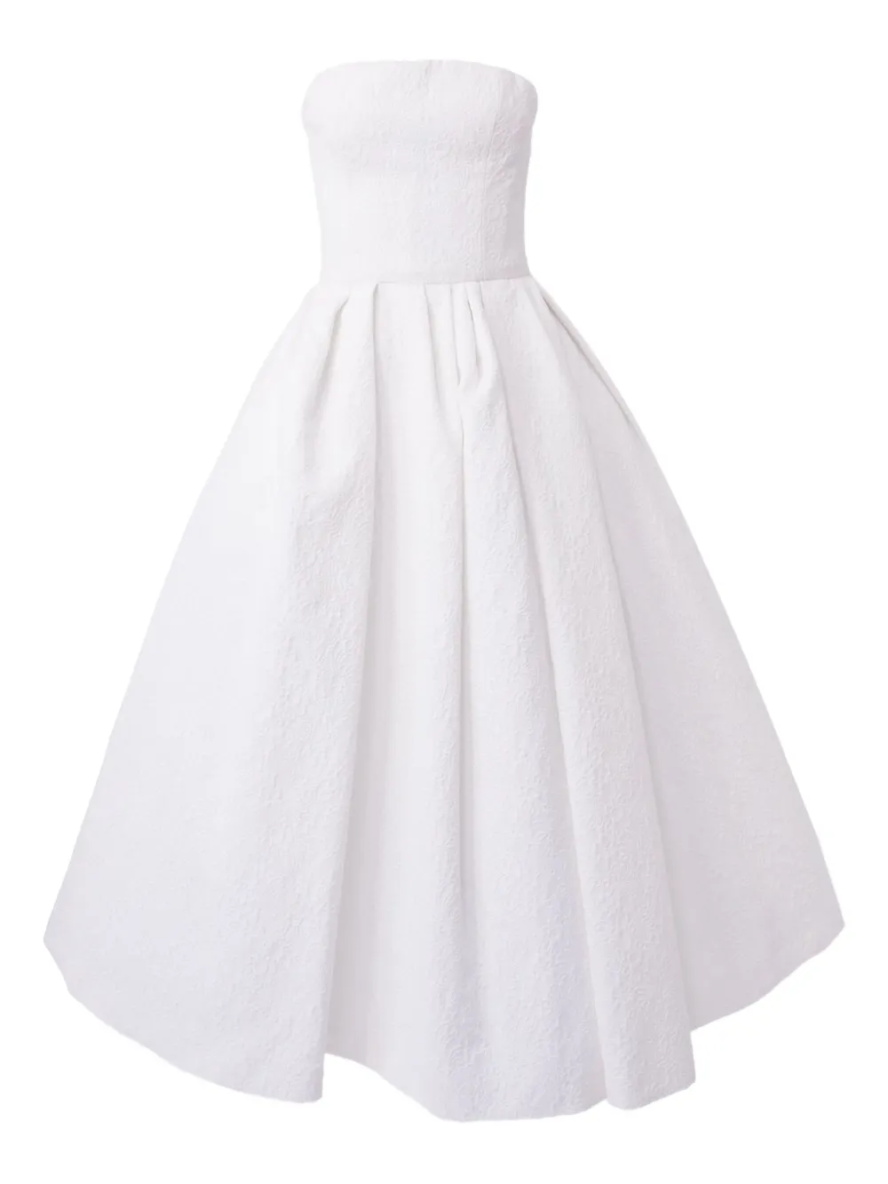 

Платье мини с эффектом клоке Carolina Herrera, белый