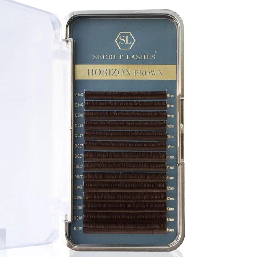 

Secret Lashes Horizon Brown Mix C, 0,07, 7-14 мм