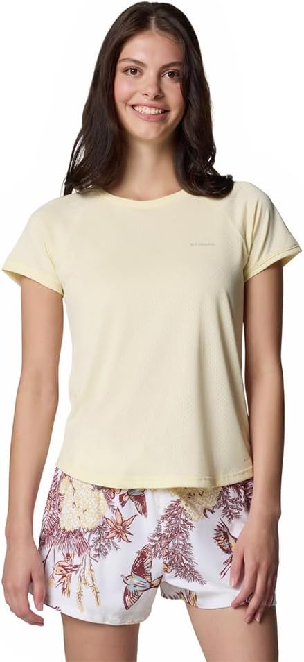 

Columbia Womens Bogata Bay футболка с коротким рукавом, Lemon Wash, Серый, Columbia Womens Bogata Bay футболка с коротким рукавом, Lemon Wash