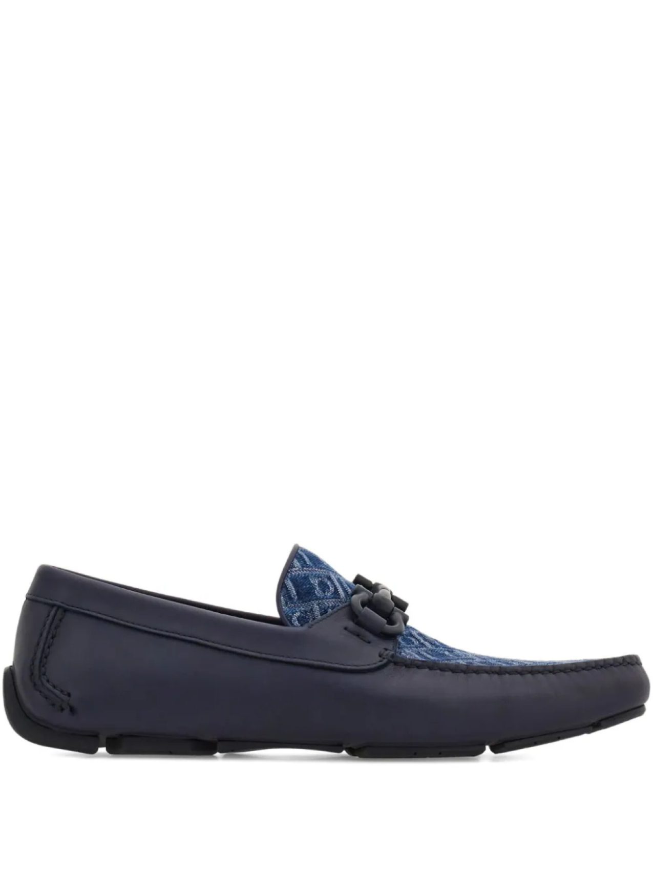

Ferragamo лоферы с декором Gancini, синий