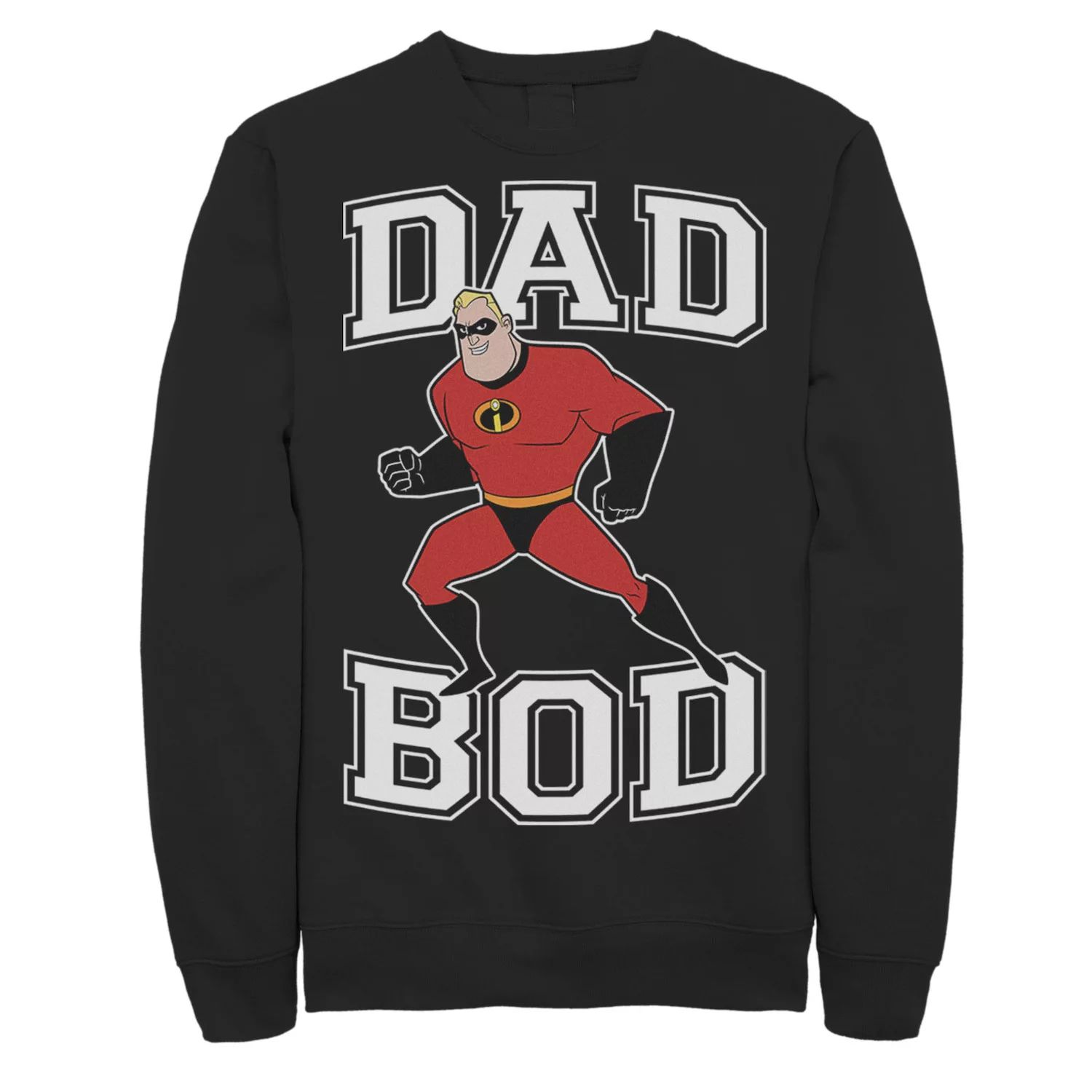 

Мужской свитшот с портретом Disney/Pixar Incredibles Mr. Incredible Dad Bod Disney / Pixar