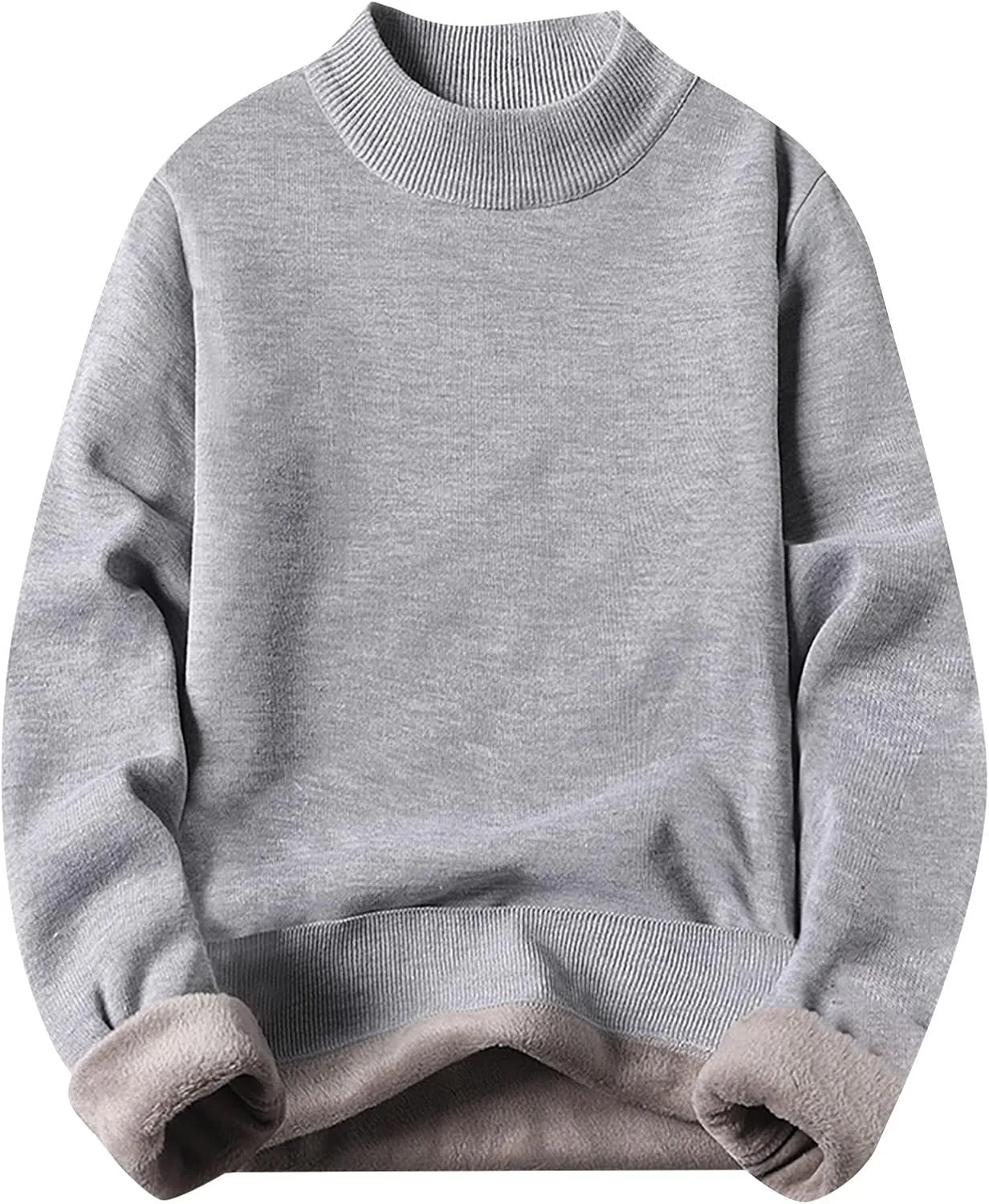 

Мужской свитер RTRDE с длинным рукавом, флисовой подкладкой и резинкой