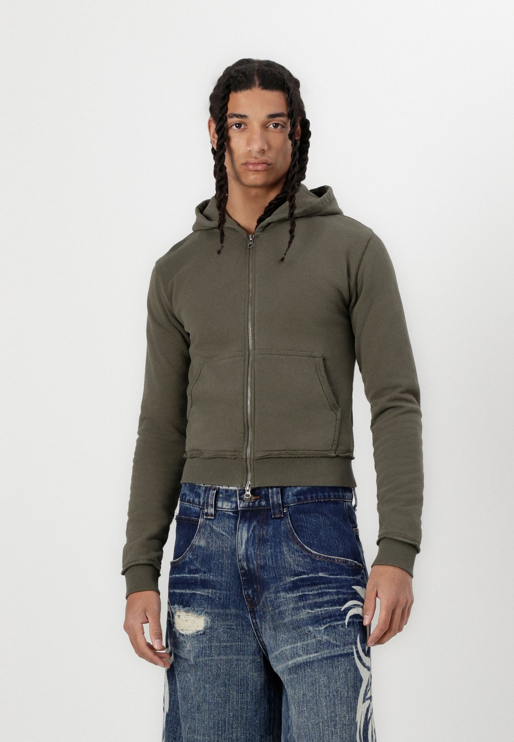 

Толстовка на молнии MINI MONSTER HOODIE UNISEX Jaded London, зеленый