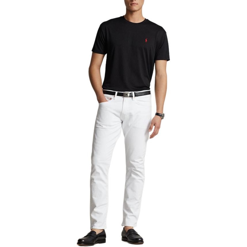 Футболка с коротким рукавом из переработанного материала классического кросса Polo Ralph Lauren, черный — фото 3