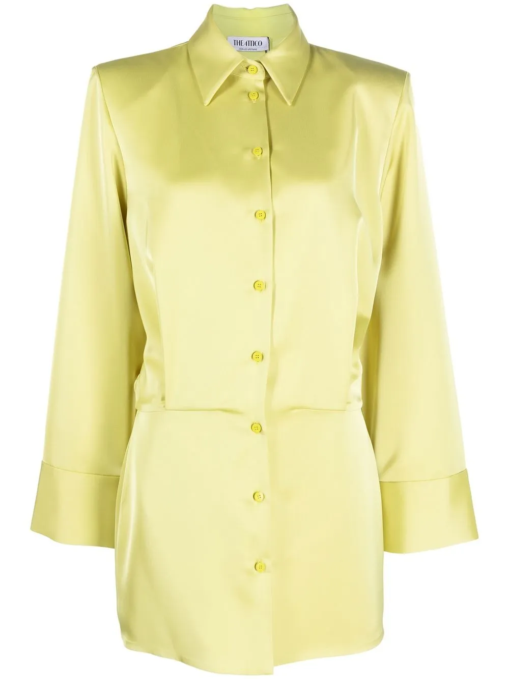 

Платье-рубашка The Attico, зеленый