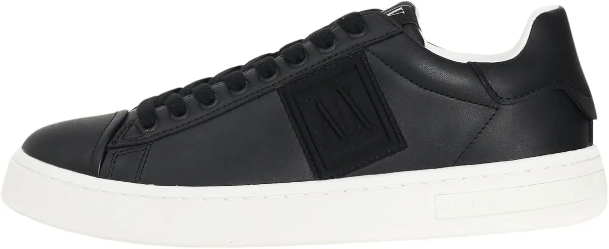 Белые кожаные кроссовки Armani Exchange
