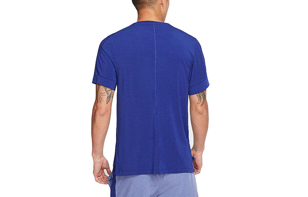 Футболка training sports quick dry breathable short sleeve blue Nike, синий — фото 2