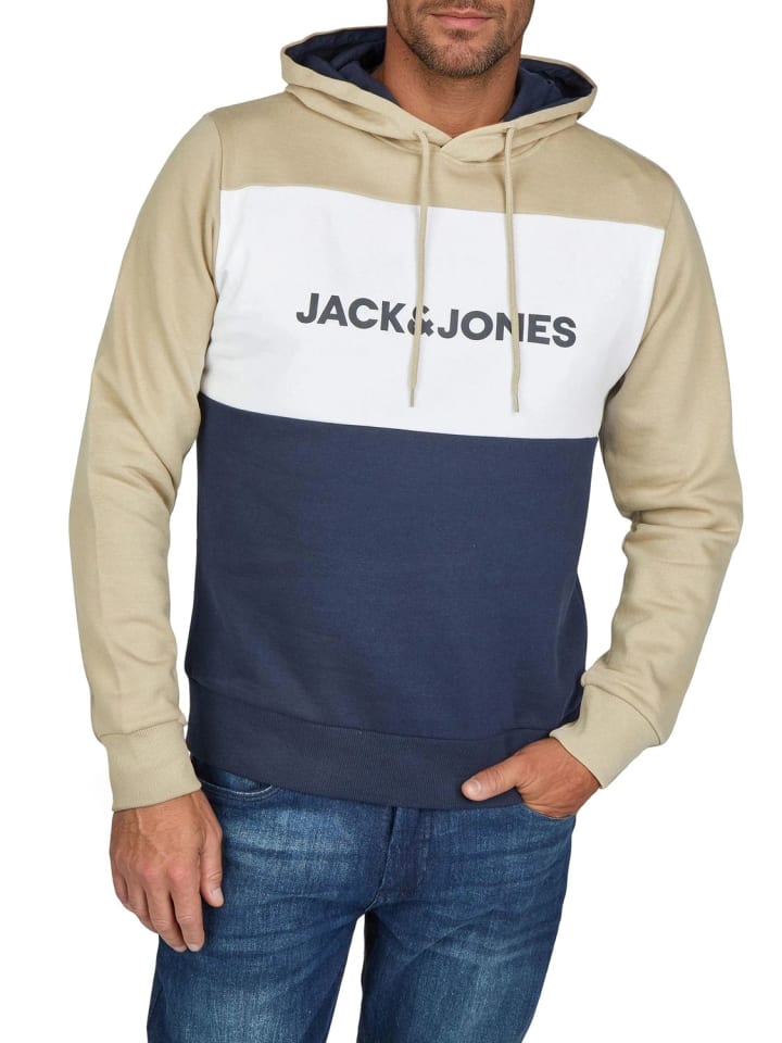 

Свитер JWHLOGO BLOCKIN бежевого цвета Jack & Jones