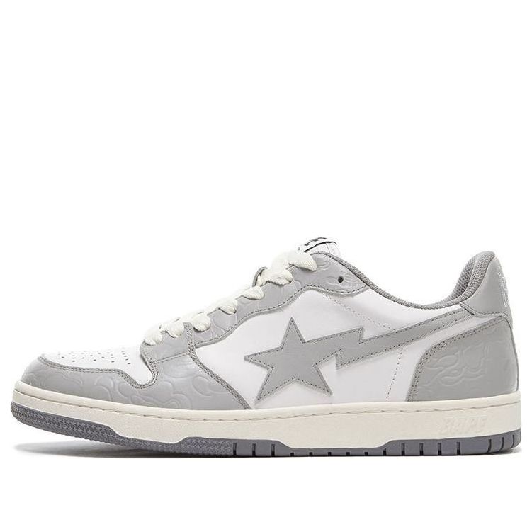 

Кроссовки A Bathing Ape Court Sta Low 'White Gray', серый