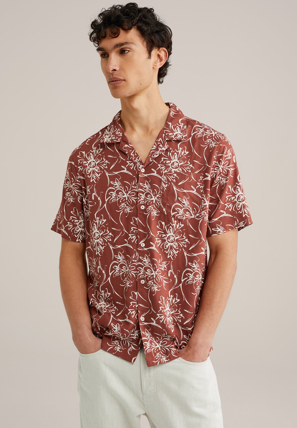 

Рубашка WE Fashion, цвет Rust Brown