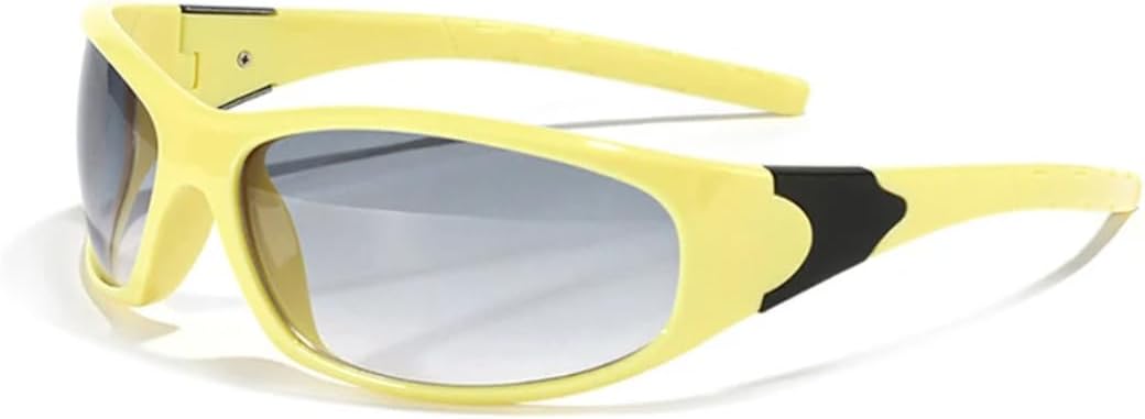 

Ретро-солнцезащитные очки «кошачий глаз» для женщин, защита от УФ-излучения UV400, панк-спортивные очки для вождения, мужские солнцезащитные очки синего и розового цвета VVTWSSW, Yellow Gray Gradient