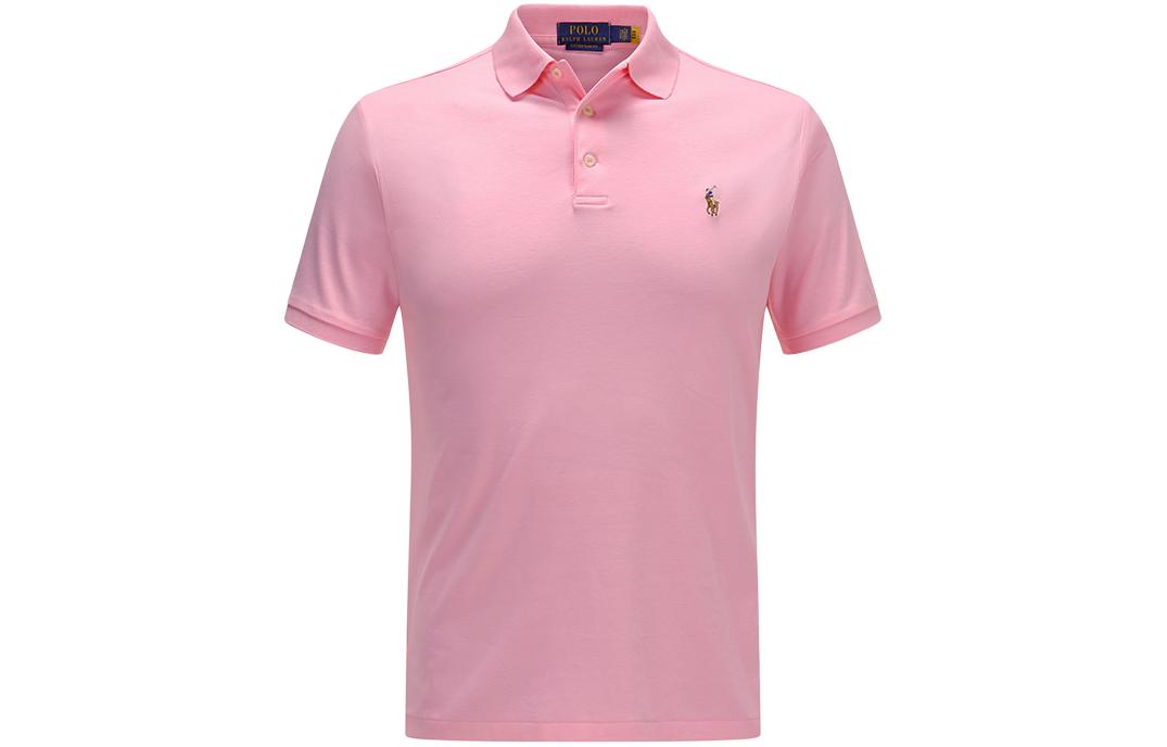 

Футболка поло мужская розовая Polo Ralph Lauren