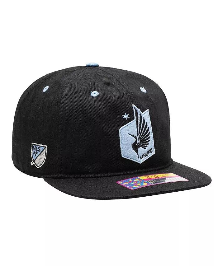 

Мужская бейсболка Minnesota United FC Black Bankroll Snapback Fan Ink
