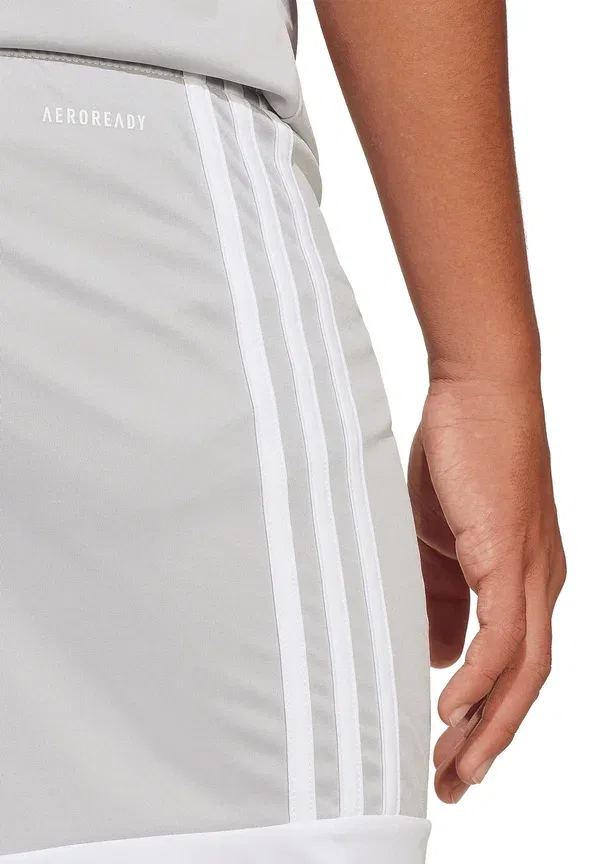 Шорты молодежные Squadra Adidas Performance, серо-белые — фото 4