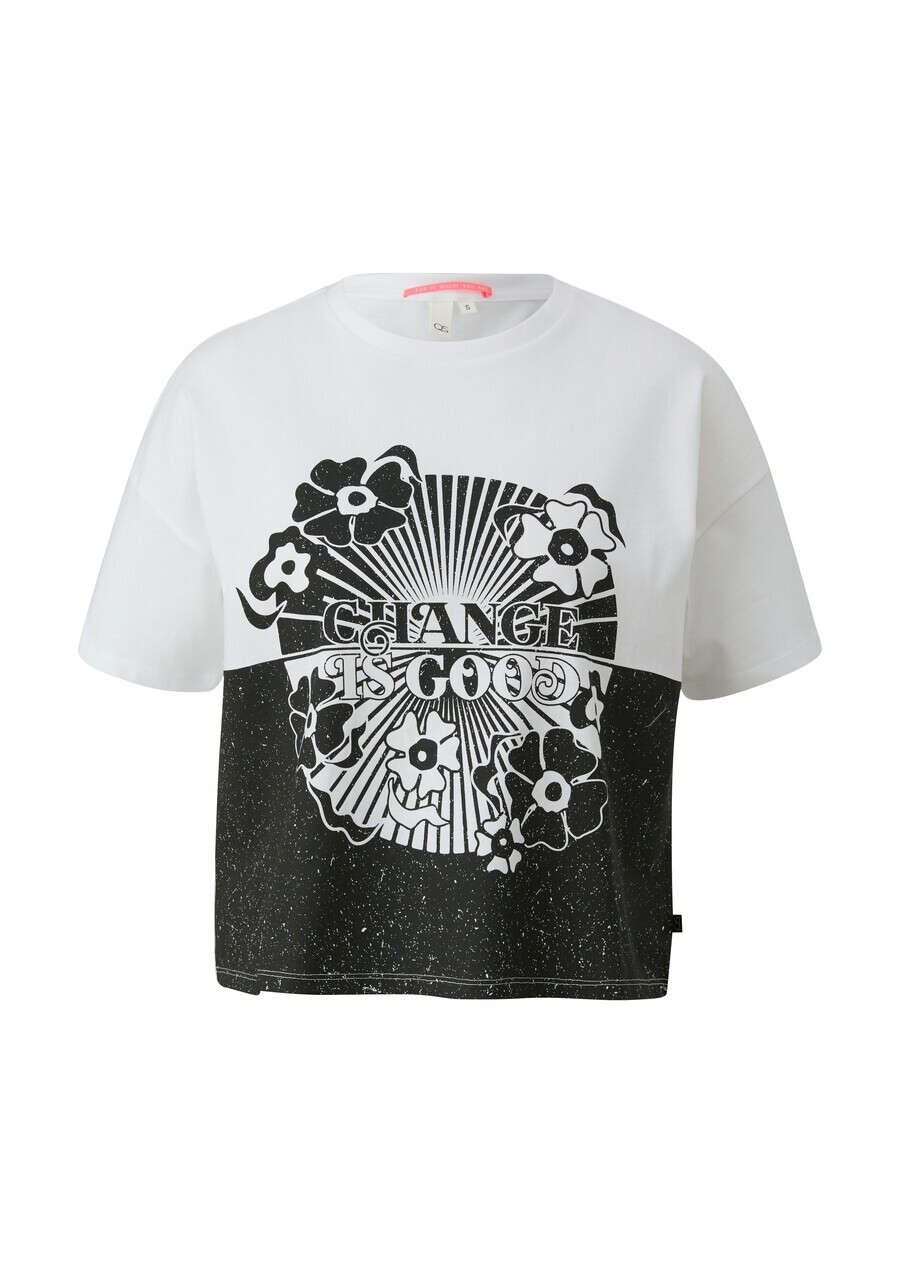 

Футболка QS Shirt, черный/белый