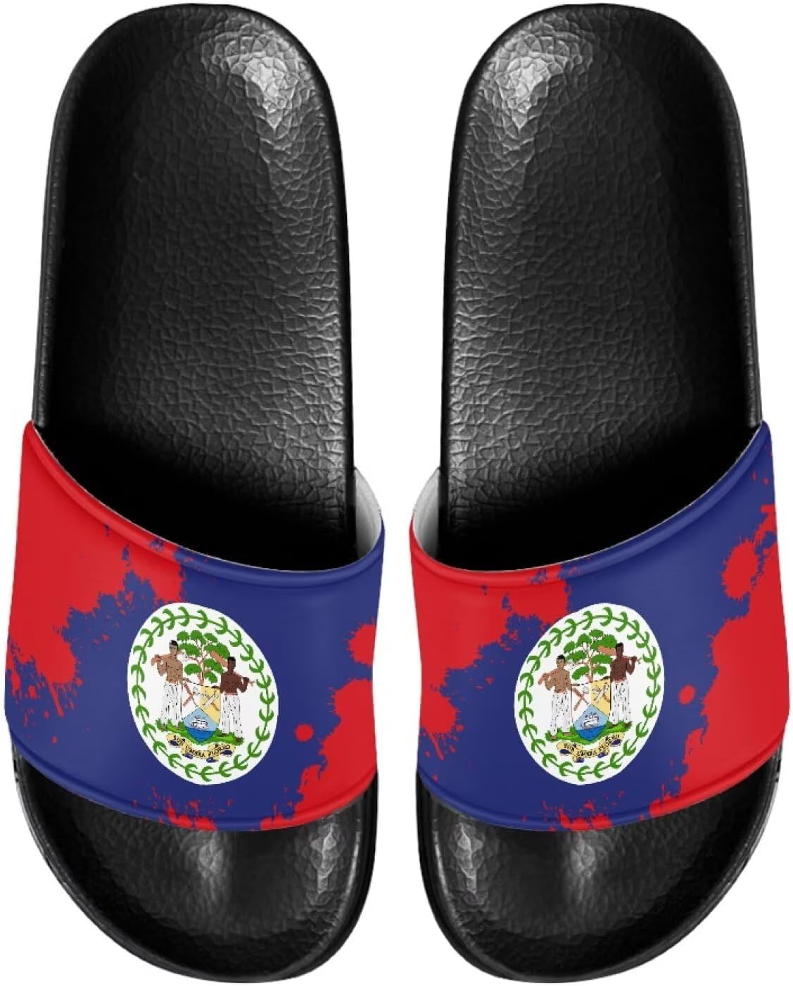 

Мужские и женские шлепанцы Cugasmaru, тапочки, сандалии, нескользящие для улицы, пляжа и дома, Belize Flag Caribbean