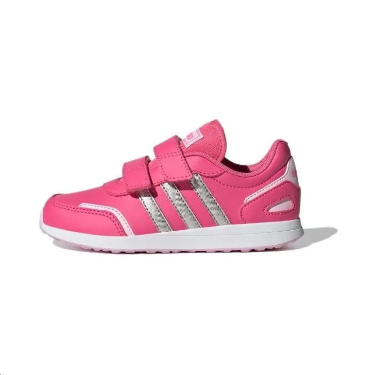 Adidas Neo Vs Switch 3 устойчивые к истиранию низкие кроссовки для детей темно-розовые, возраст 3-7 лет
