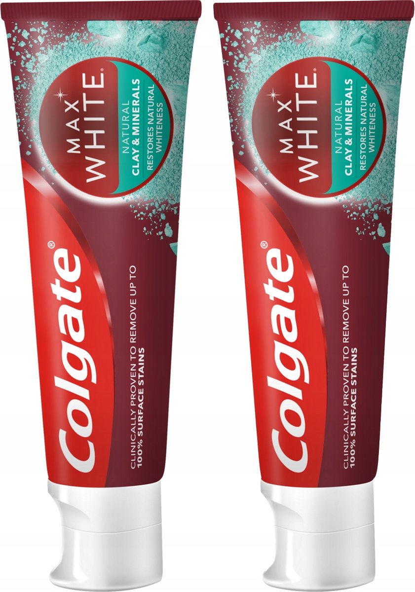 

2x COLGATE MaxWhite Clay & Minerals Зубная паста 75 мл